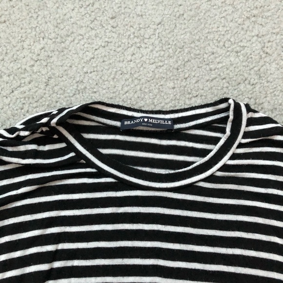 Brandy Melville striped black &white t-shirt dress - Picture 3 of 3